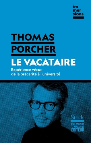 Couverture du livre ~ Le vacataire. Expérience vécue de la précarité à l'université