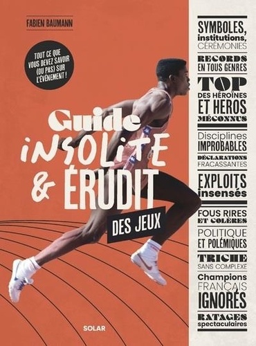 Couverture du livre ~ Guide insolite et érudit des Jeux